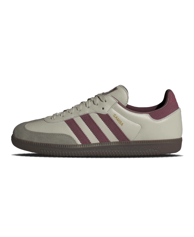 spezial madrid Adidas Samba OG Putty Grey Maroon & Gold Metallic