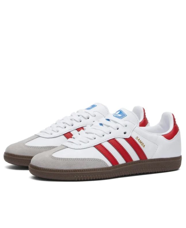 spezial madrid Adidas Samba OG White Better Scarlet & Gum
