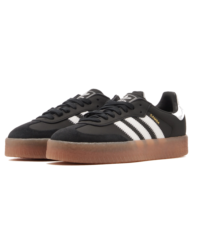 spezial madrid Adidas Sambae Core Black Cloud White & Gold Metallic
