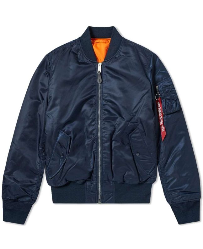 Spezial Madrid Alpha Industries Classic MA-1 Jacket Replica Blue