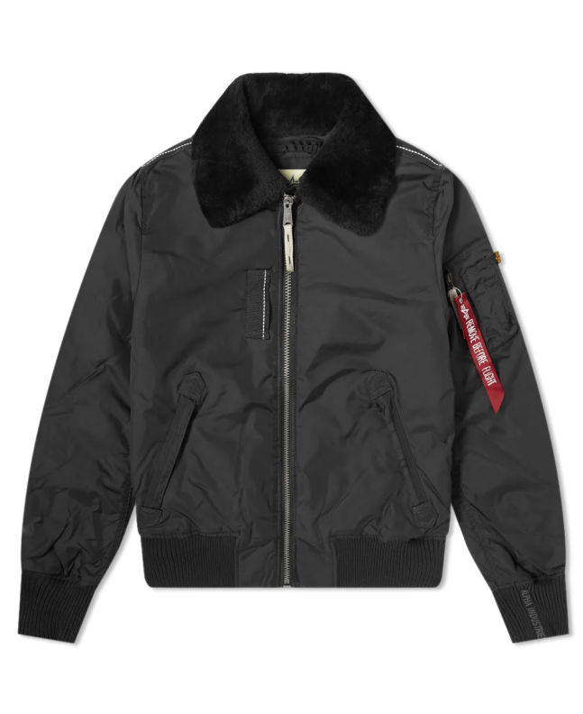 Spezial Madrid Alpha Industries Flight Jacket Injector III Black