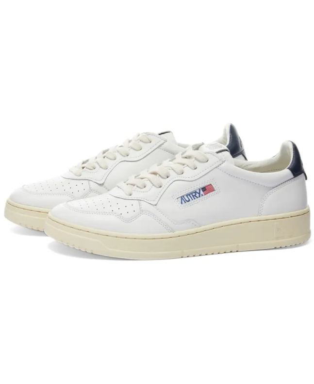 spezial madrid Autry 01 Low Leather Sneaker White & Navy