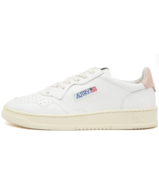 Spezial Madrid Autry 01 Low Leather Sneaker White & Pink