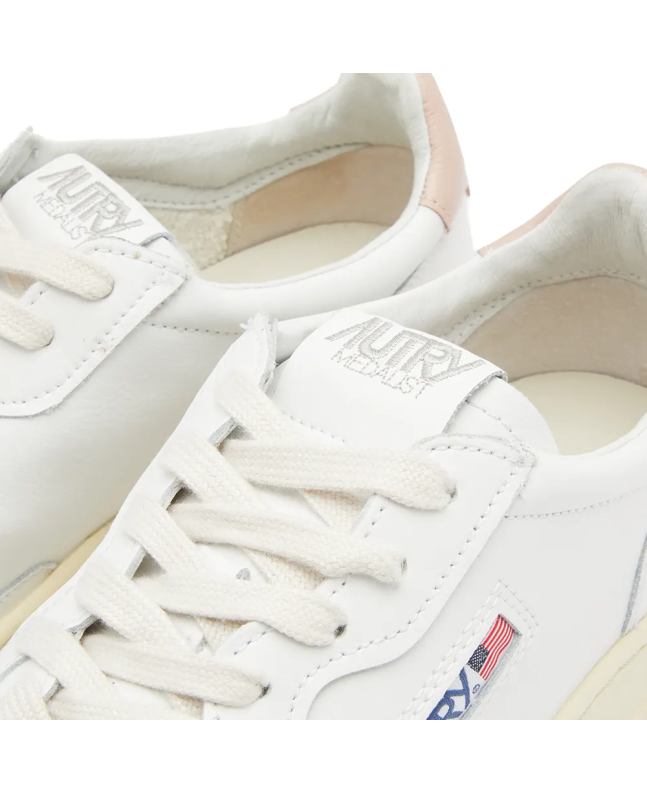 Spezial Madrid Autry 01 Low Leather Sneaker White & Pink