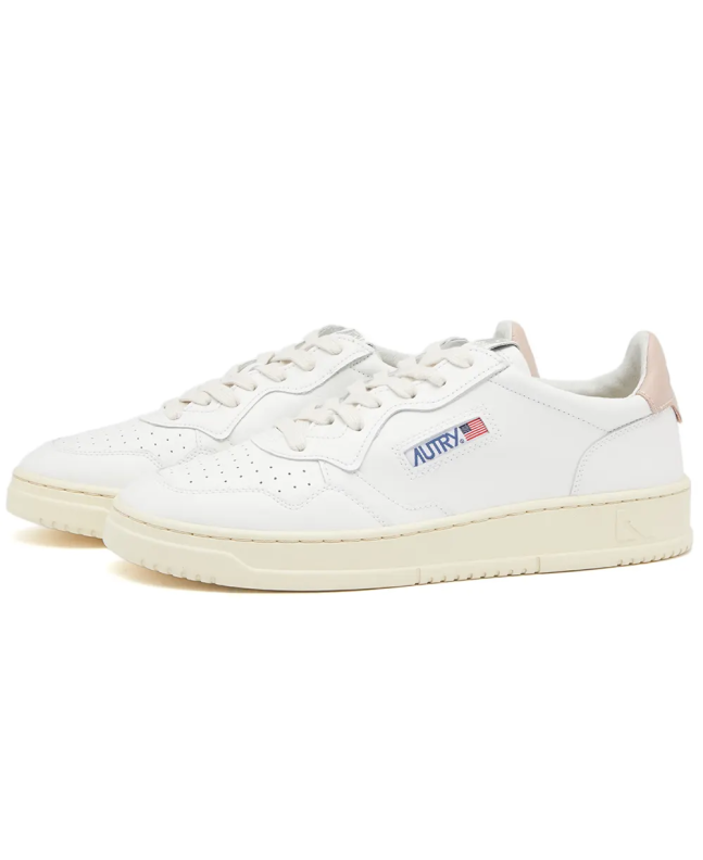 spezial madrid Autry 01 Low Leather Sneaker White & Pink