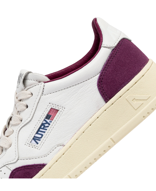 Spezial Madrid Autry Medalist Low Leather And Suede Sneaker White & Purple