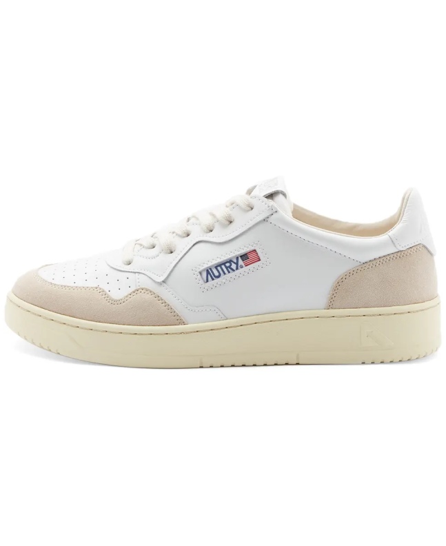 Spezial Madrid Autry Medalist Low Leather And Suede Sneaker White & White