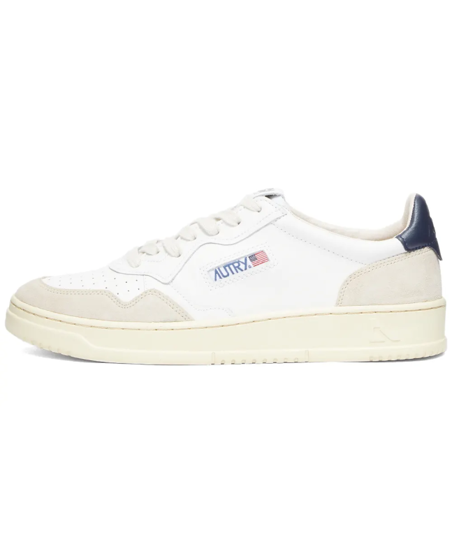 Spezial Madrid Autry Medalist Low Leather And Suede Sneaker White & Navy