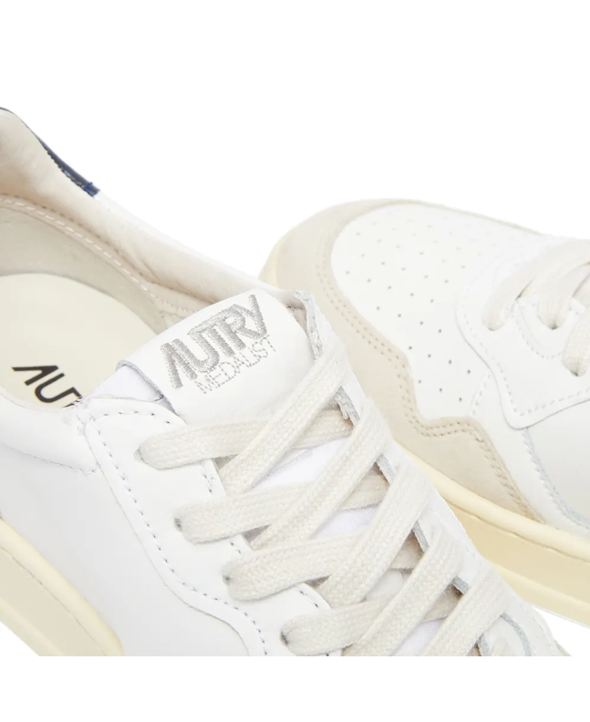 Spezial Madrid Autry Medalist Low Leather And Suede Sneaker White & Navy