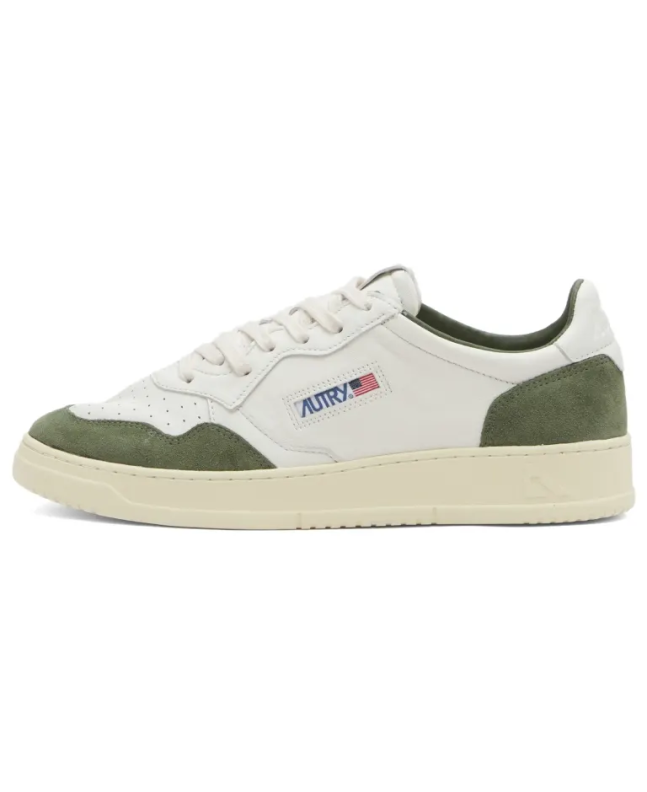 Spezial Madrid Autry Medalist Low Leather And Suede Sneaker White & Military