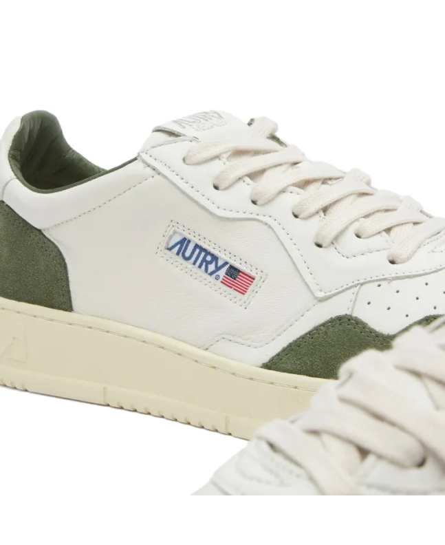 Spezial Madrid Autry Medalist Low Leather And Suede Sneaker White & Military