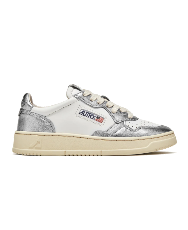 Spezial Madrid Autry Medalist Low Leather Bicolor Sneaker White & Silver