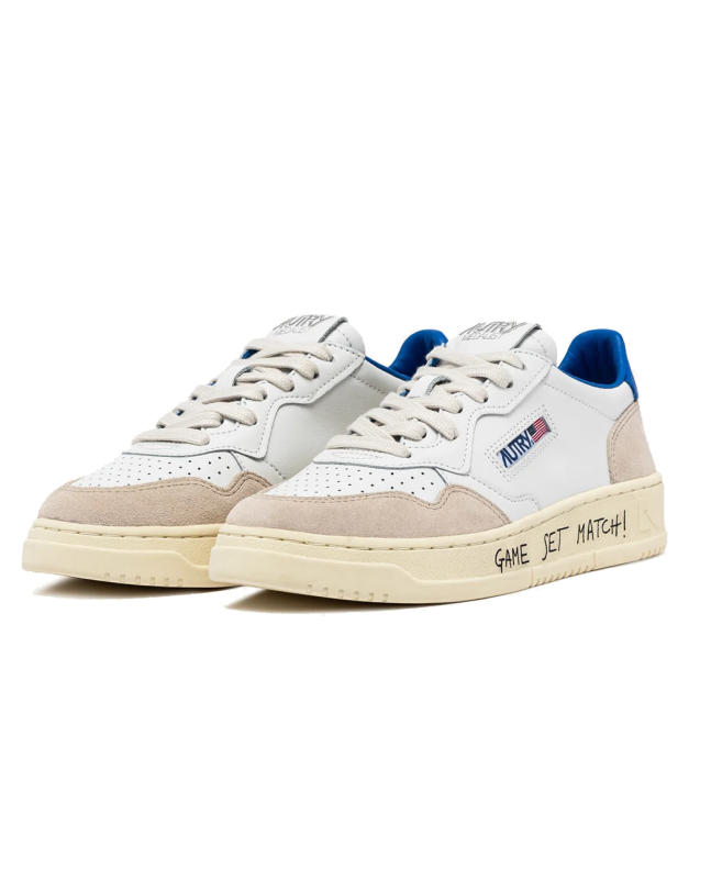 spezial madrid Autry Medalist Low Leather Sneakers Game Set Match White & Palace Blue