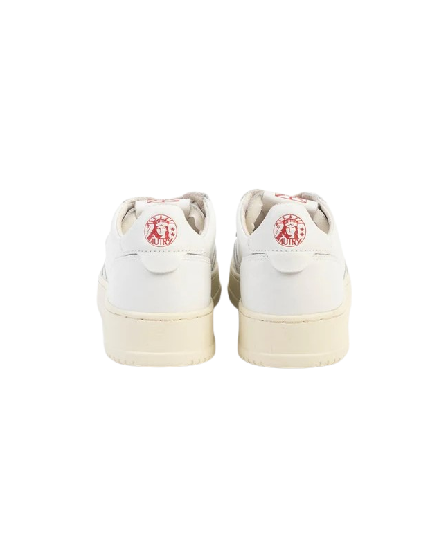 Spezial Madrid Autry Medalist Low Leather Sneakers Statue Of Liberty Logo White & Red