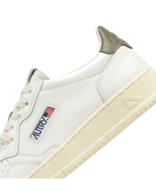 Spezial Madrid Autry Medalist Low Leather Sneakers White & Covert Green