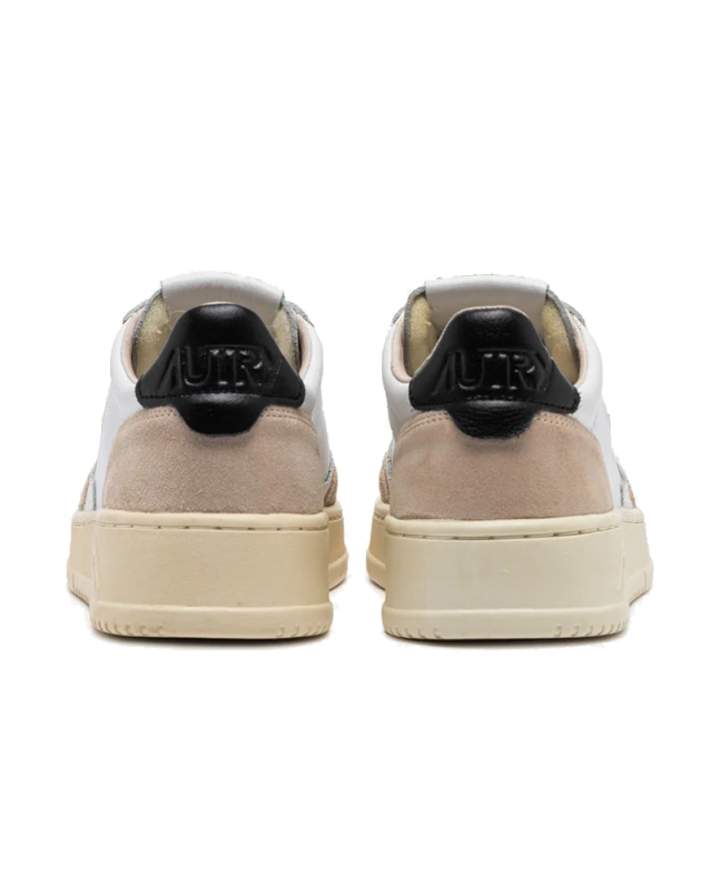 Spezial Madrid Autry Medalist Low Suede Leather Sneaker White Beige Suede & Black