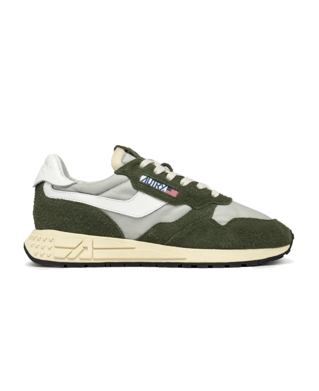 Spezial Madrid Autry Reelwind Low Nylon And Suede Sneakers White & Green