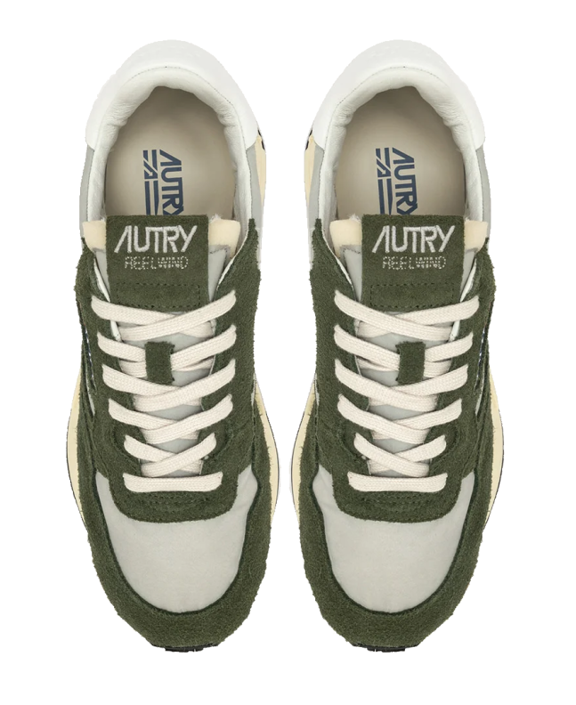 Spezial Madrid Autry Reelwind Low Nylon And Suede Sneakers White & Green