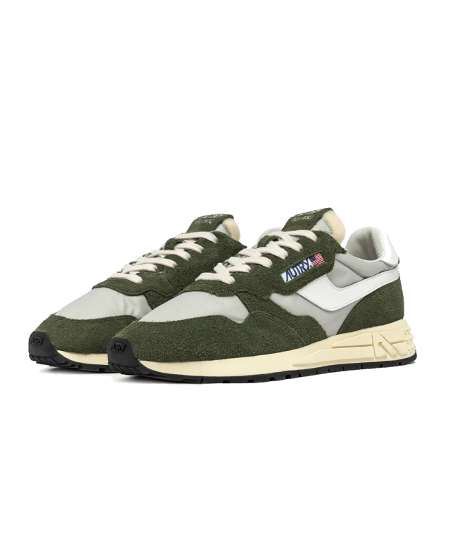 spezial madrid Autry Reelwind Low Nylon And Suede Sneakers White & Green