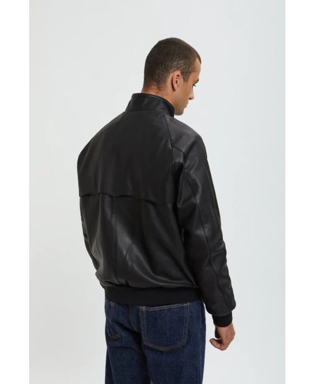 Spezial Madrid Baracuta G9 Harrington Jacket Leather Black