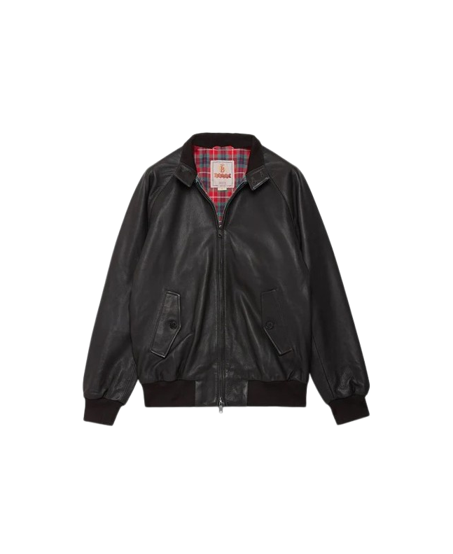 spezial madrid Baracuta G9 Harrington Jacket Leather Dark Brown