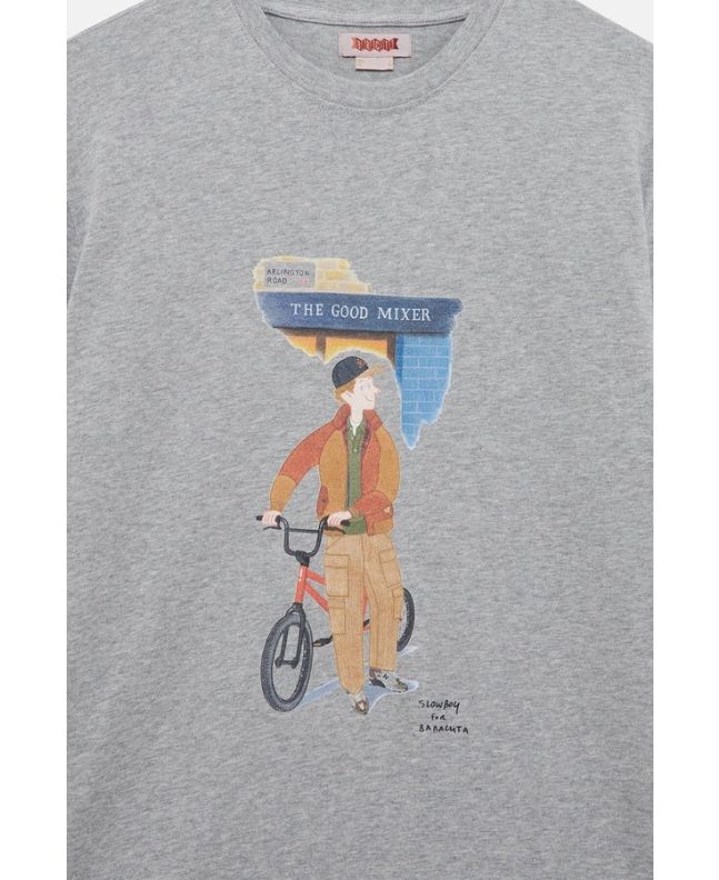 Spezial Madrid Baracuta Slowboy Arlington Tee Grey Melange