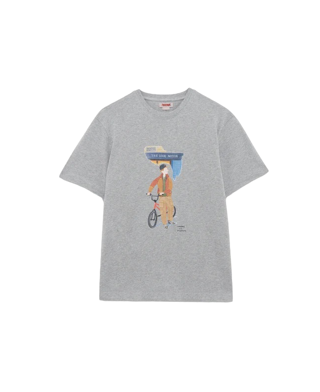 spezial madrid Baracuta Slowboy Arlington Tee Grey Melange