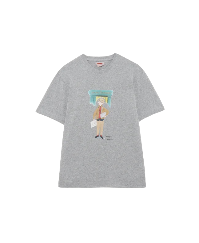 spezial madrid Baracuta Slowboy Colourman Tee Grey Melange