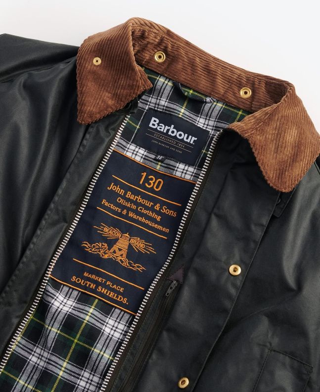 Spezial Madrid Barbour 130th Anniversary Gamefair Waxed Jacket Sage