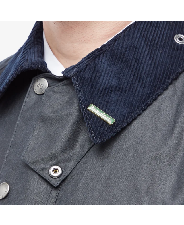 Spezial Madrid Barbour 40TH Anniversary Beaufort Wax Jacket Navy