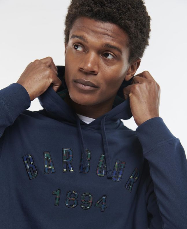 Spezial Madrid Barbour Affiliate Popover Hoodie Navy