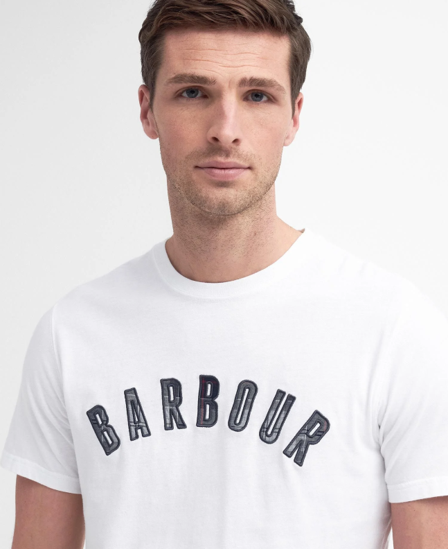 Spezial Madrid Barbour Ancroft Tartan Tee Classic White