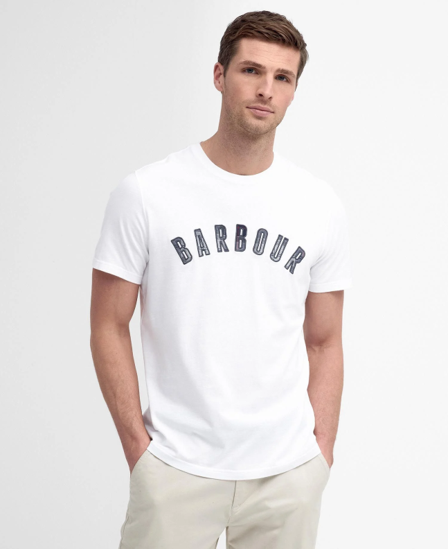 Spezial Madrid Barbour Ancroft Tartan Tee Classic White