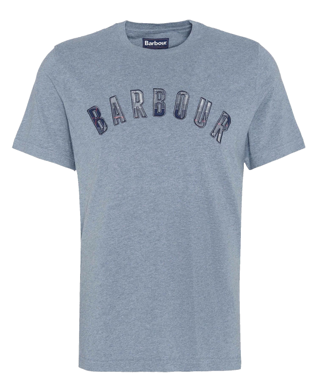 spezial madrid Barbour Ancroft Tartan Tee Mid Grey Marl