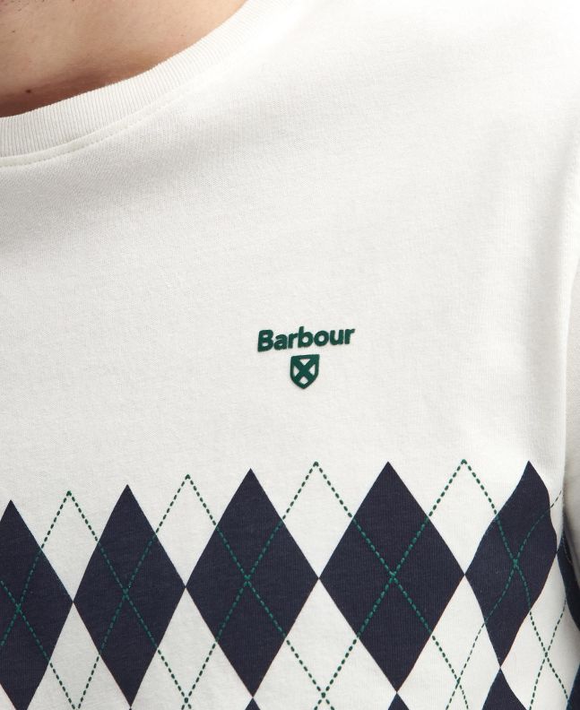 Spezial Madrid Barbour Argyle Panel Tee Whisper White