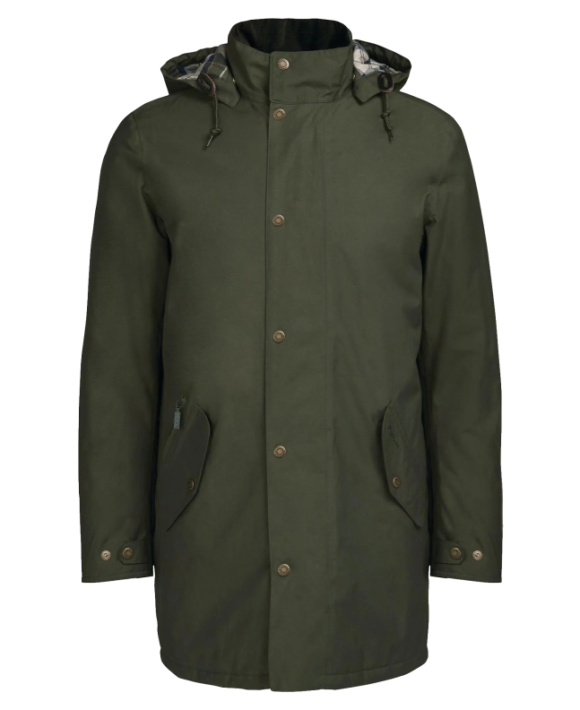 spezial madrid Barbour Chelsea Mac Jacket Olive & Forest Mist