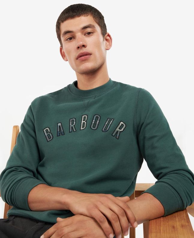 Spezial Madrid Barbour Debson Crew Jumper Green Gables