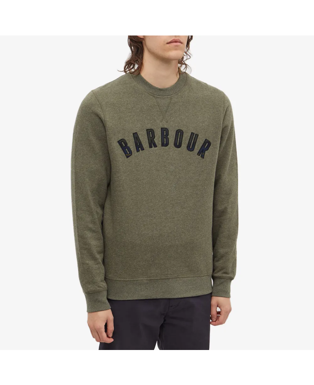Spezial Madrid Barbour Debson Logo Sweatshirt Forest Marl