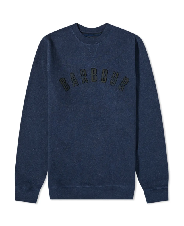 spezial madrid Barbour Debson Logo Sweatshirt Navy Marl