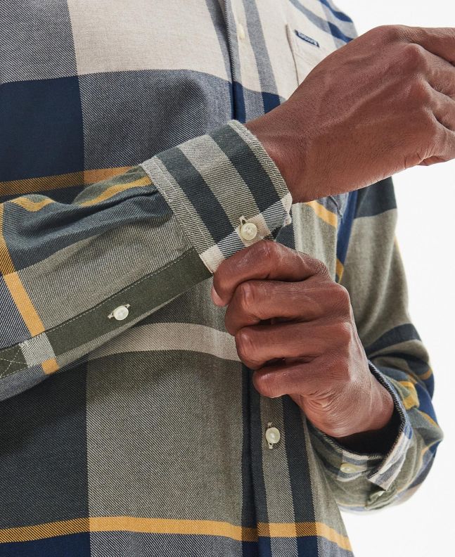 Spezial Madrid Barbour Dunoon Tailored Shirt Forest Mist