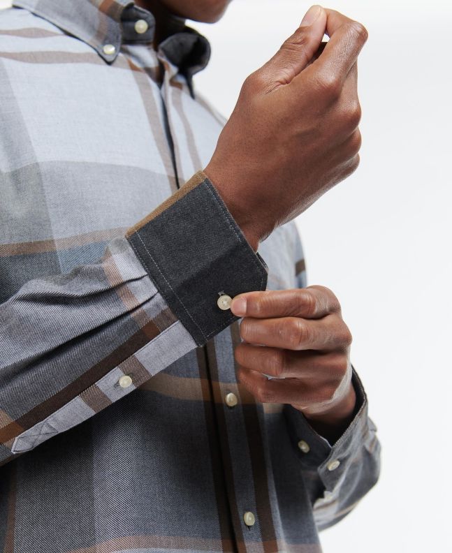 Spezial Madrid Barbour Dunoon Tailored Shirt Grey Stone