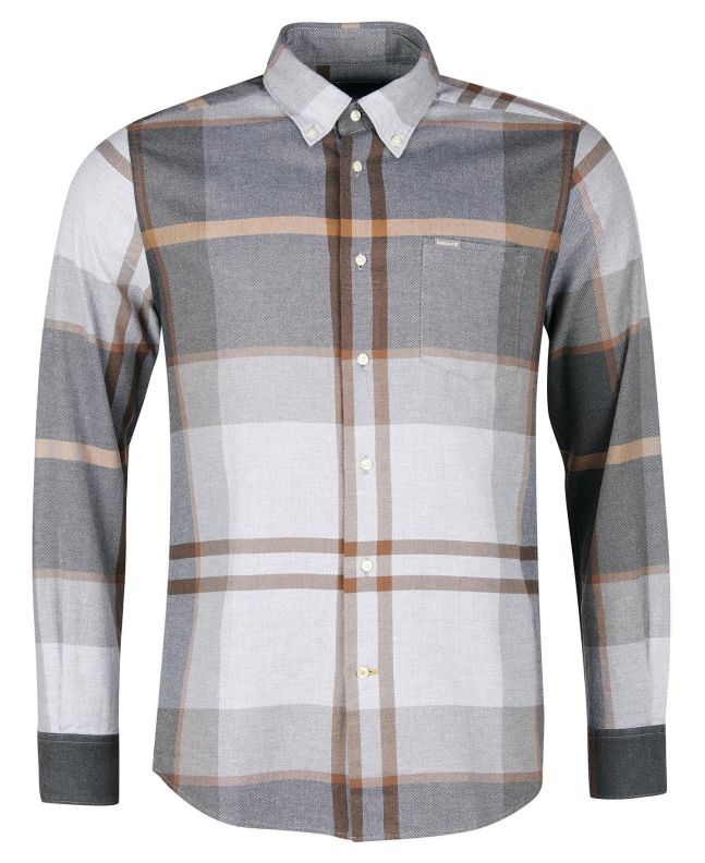 spezial madrid Barbour Dunoon Tailored Shirt Grey Stone