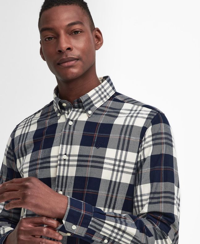 Spezial Madrid Barbour Edgar Tailored Shirt Classic Navy
