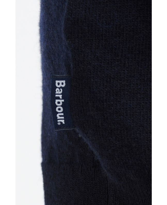 Spezial Madrid Barbour Harrow Wool Cashmere V Neck Dark Navy