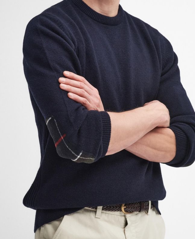 Spezial Madrid Barbour Holden Crew Neck Jumper Classic Navy