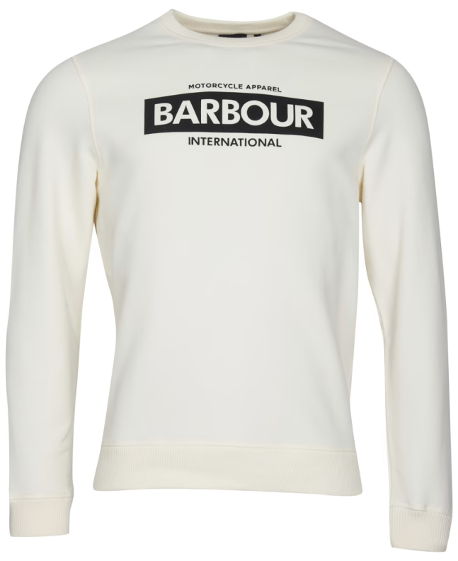 spezial madrid Barbour International Charge Sweatshirt Whisper White