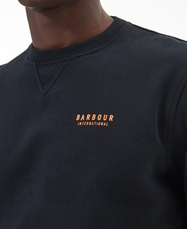 Spezial Madrid Barbour International Charlton Crew Neck Sweatshirt Black