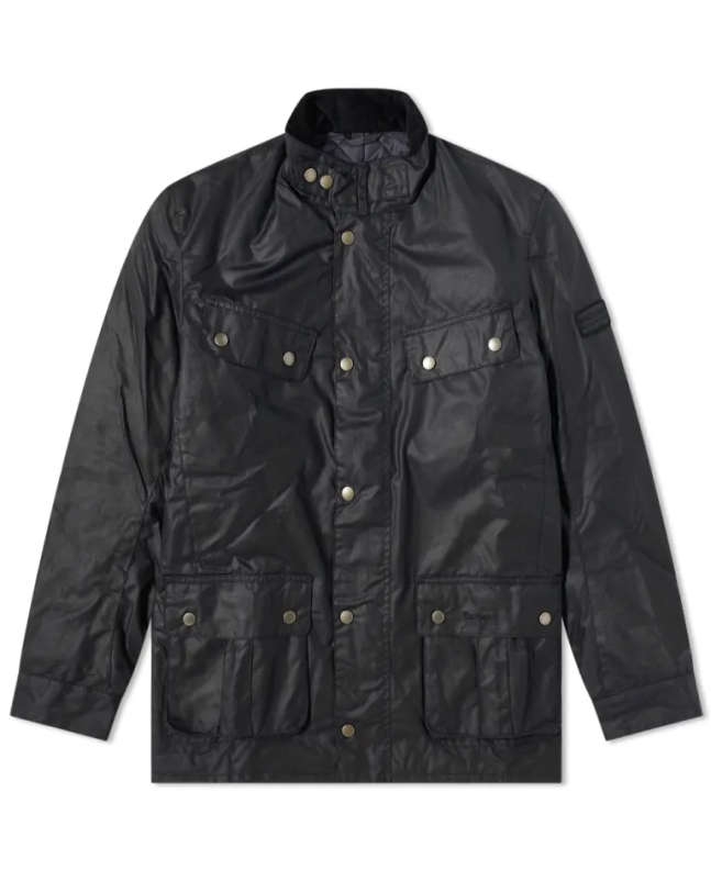 spezial madrid Barbour International Duke Wax Jacket Navy