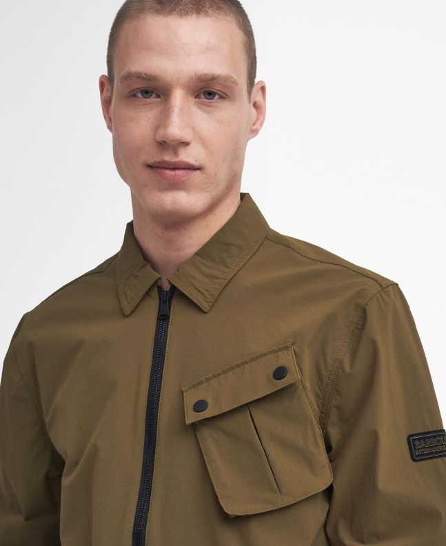 Spezial Madrid Barbour International Flex Overshirt Military Olive