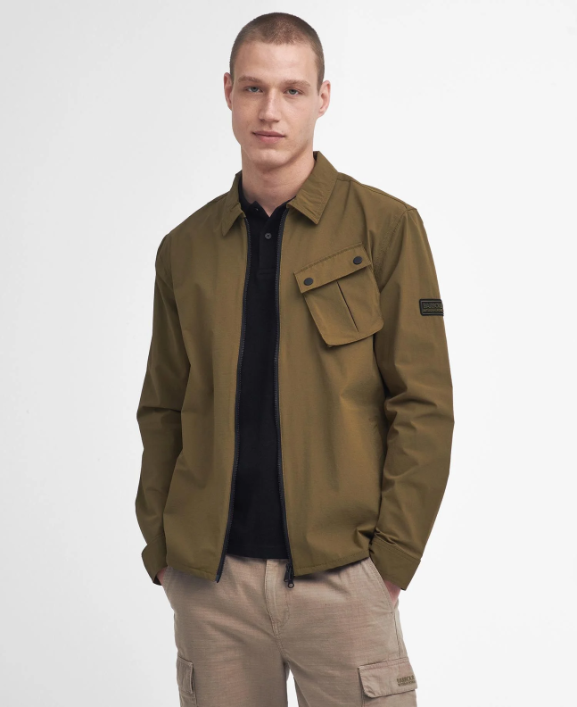 Spezial Madrid Barbour International Flex Overshirt Military Olive